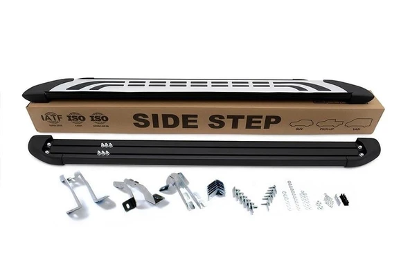 Omsa Line VW T6 Transporter 2015-2024 Kısa Şasi Faba Gri Yan Basamak - Resim 2