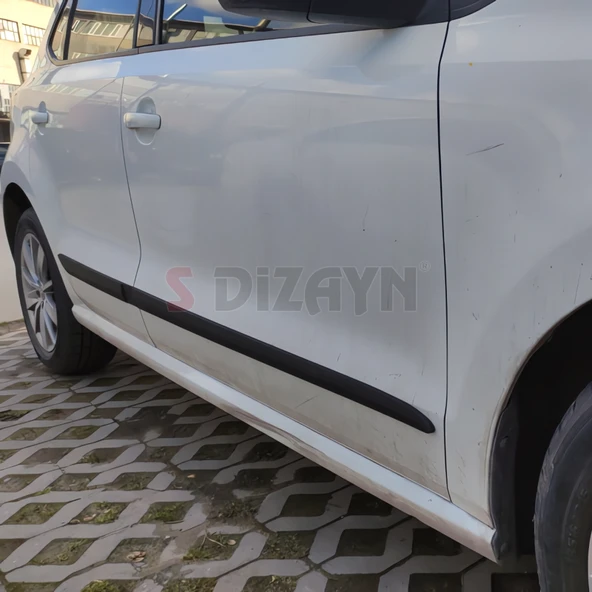 S-Dizayn VW Polo ABS Plastik Yan Kapı Koruma Çıtası 2009-2021 A+ Kalite - Resim 6