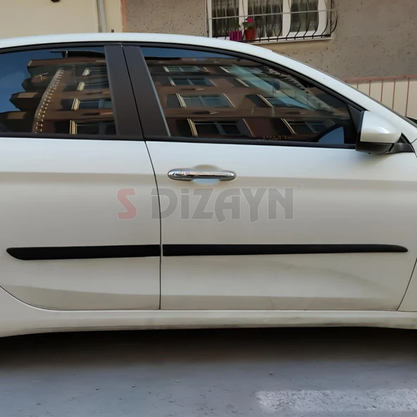 S-Dizayn Fiat Egea ABS Plastik Yan Kapı Koruma Çıtası 2015-2020 A+ Kalite - Resim 7