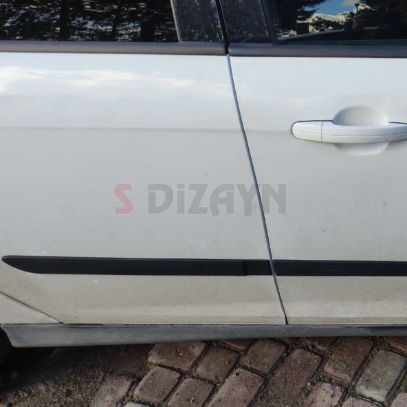 S-Dizayn Ford Focus ABS Plastik Yan Kapı Koruma Çıtası 2011-2019 A+ Kalite - Resim 5