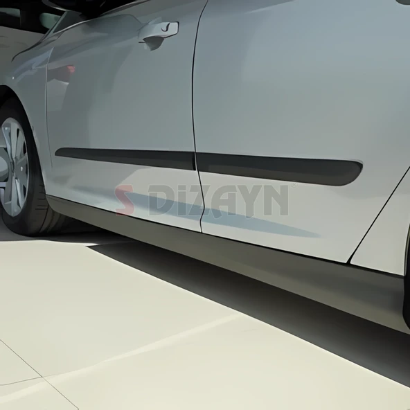 S-Dizayn Ford Fiesta ABS Plastik Yan Kapı Koruma Çıtası 2009-2017 A+ Kalite - Resim 7