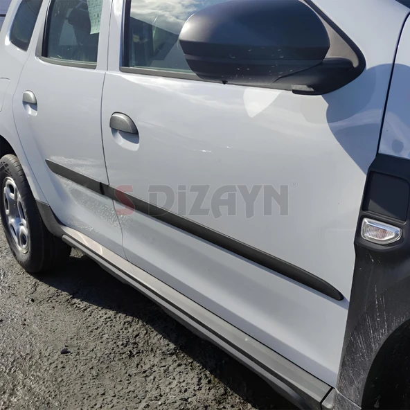 S-Dizayn Dacia Duster ABS Plastik Yan Kapı Koruma Çıtası 2010-2018 A+ Kalite - Resim 5