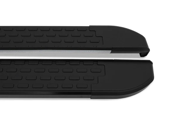 Omsa Line VW Amarok 2010-2021 Nevada Mat Siyah Alüminyum Alınlı Yan Basamak - Resim 3