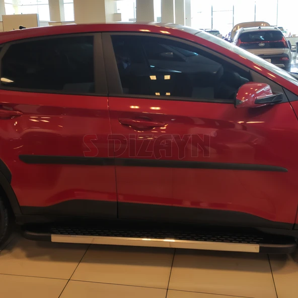 S-Dizayn Hyundai Kona ABS Plastik Yan Kapı Koruma Çıtası 2018-2023 A+ Kalite - Resim 5