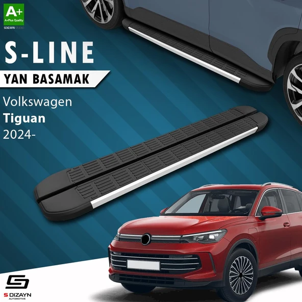 S-Dizayn VW Tiguan 3 S-Line Aluminyum Yan Basamak 183 Cm 2024 Üzeri A+ Kalite ürün görseli