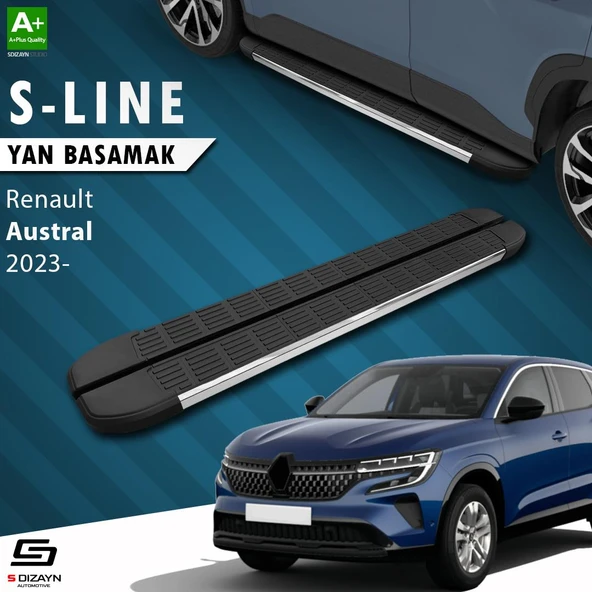 S-Dizayn Renault Austral S-Line Krom Yan Basamak 183 Cm 2023 Üzeri A+ Kalite ürün görseli
