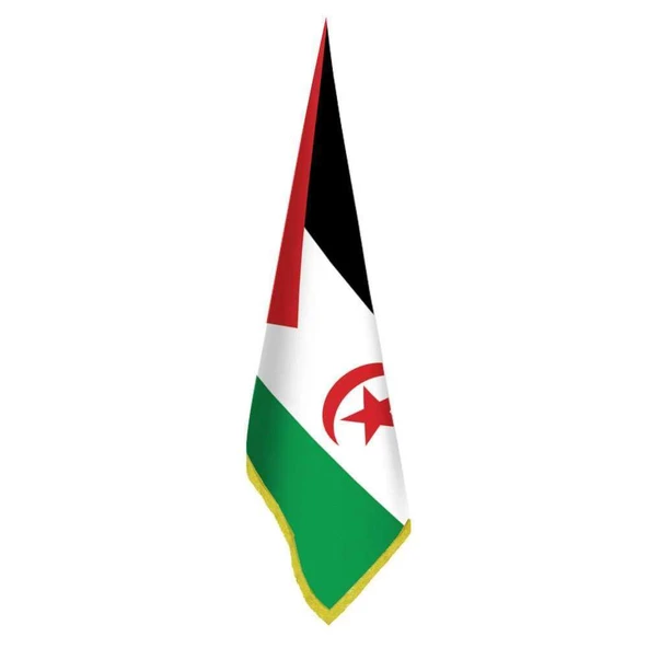 Batı Sahra Bayrağı -Ofis-Makam-Toplantı Odaları - Saçaklı Makam Bayrağı ürün görseli 1