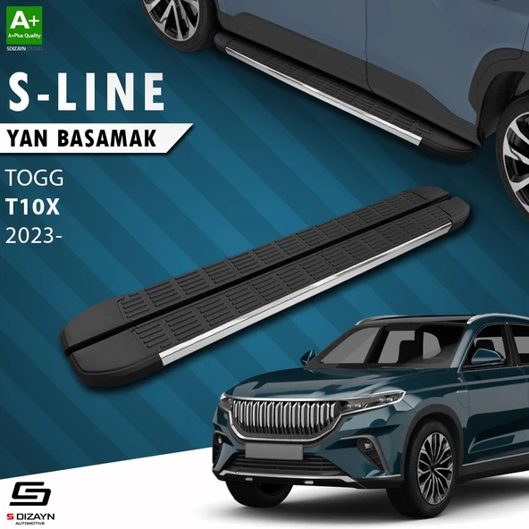 S-Dizayn TOGG T10X S-Line Krom Yan Basamak 203 Cm 2023 Üzeri A+ Kalite ürün görseli