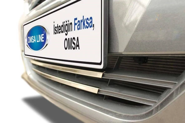 OMSA Ford Courier Krom Ön Tampon Çıtası 2 Parça 2014-2017 Arası - Resim 4