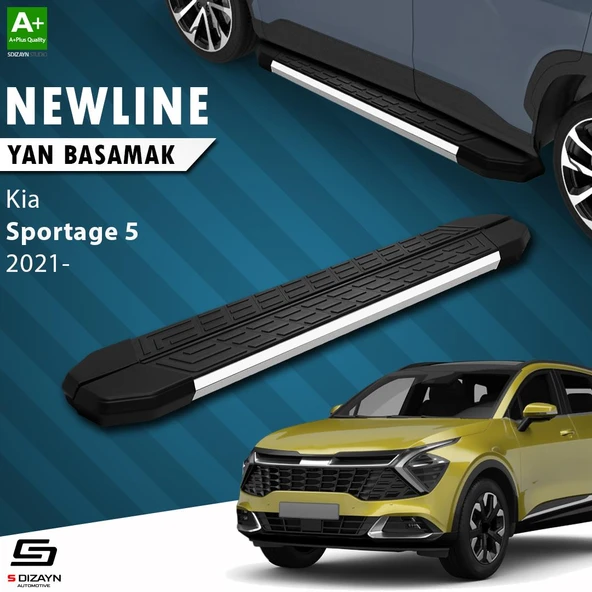 S-Dizayn Kia Sportage 5 NewLine Krom Yan Basamak 173 Cm 2021 Üzeri A+ Kalite ürün görseli