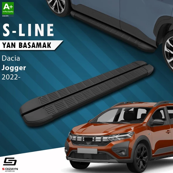 S-Dizayn Dacia Jogger S-Line Siyah Yan Basamak 213 Cm 2022 Üzeri A+ Kalite ürün görseli