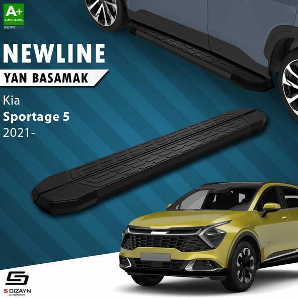 S-Dizayn Kia Sportage 5 NewLine Siyah Yan Basamak 173 Cm 2021 Üzeri A+ Kalite ürün görseli