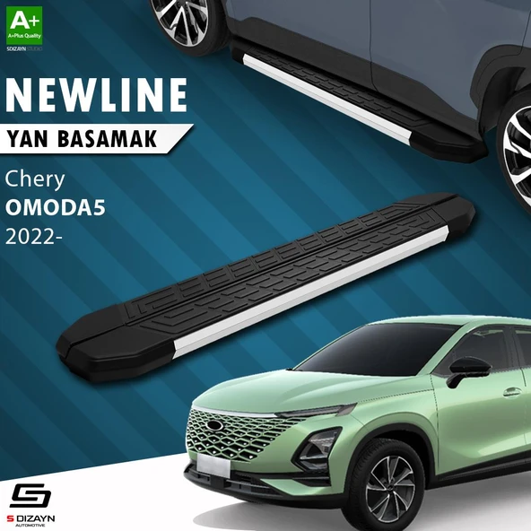S-Dizayn Chery Omoda5 NewLine Aluminyum Yan Basamak 183 Cm 2022 Üzeri A+ Kalite ürün görseli
