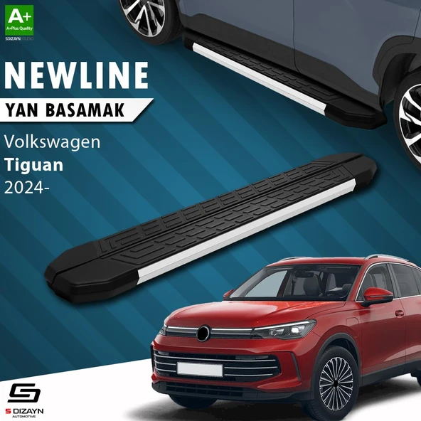 S-Dizayn VW Tiguan 3 NewLine Aluminyum Yan Basamak 183 Cm 2024 Üzeri A+ Kalite ürün görseli