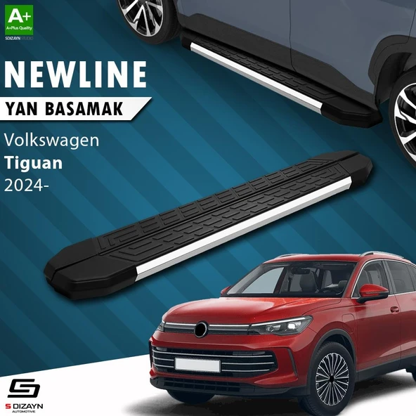 S-Dizayn VW Tiguan 3 NewLine Krom Yan Basamak 183 Cm 2024 Üzeri A+ Kalite ürün görseli