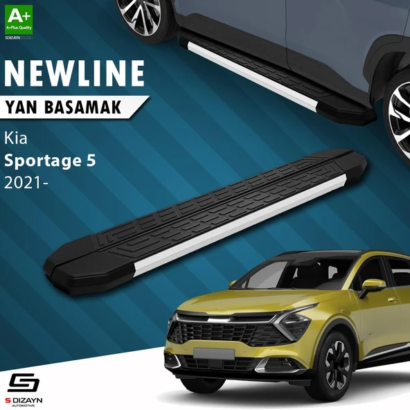 S-Dizayn Kia Sportage 5 NewLine Aluminyum Yan Basamak 173 Cm 2021 Üzeri A+ Kalite ürün görseli
