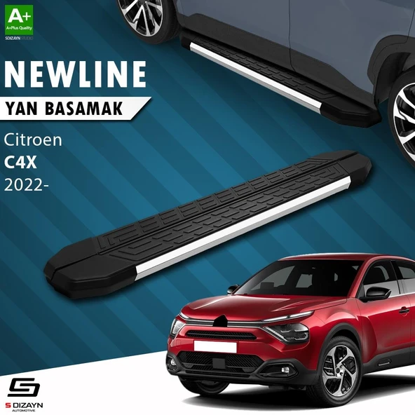 S-Dizayn Citroen C4 X NewLine Krom Yan Basamak 183 Cm 2022 Üzeri A+ Kalite ürün görseli