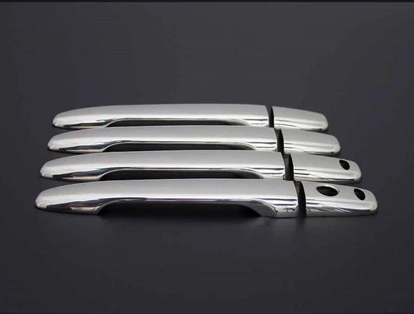 OMSA Citroen C-Crosser Krom Kapı Kolu 8 Parça Tek Delikli Çift Sensörlü 2007-2012 Arası - Resim 4