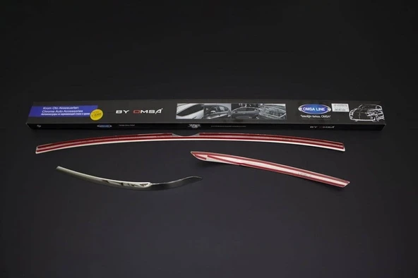 OMSA VW Tiguan Krom Far Üstü Çıta 3 Parça 2016-2020 Arası - Resim 4