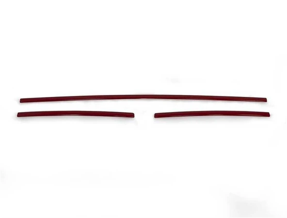 OMSA VW T6 Transporter Kırmızı Krom Ön Tampon Çıtası Comfortline & Highline 3 Parça 2015-2019 Arası ürün görseli