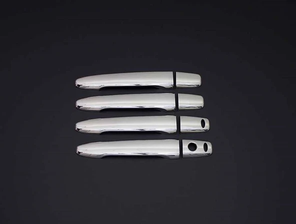 OMSA Mitsubishi Lancer Krom Kapı Kolu 8 Parça Tek Delik Çift Sensörlü 2007 ve Sonrası - Resim 2