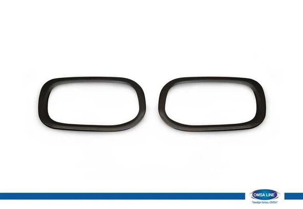 OMSA Jeep Renegade Siyah Krom Reflektör Çerçevesi 2 Parça 2014 ve Sonrası - Resim 2