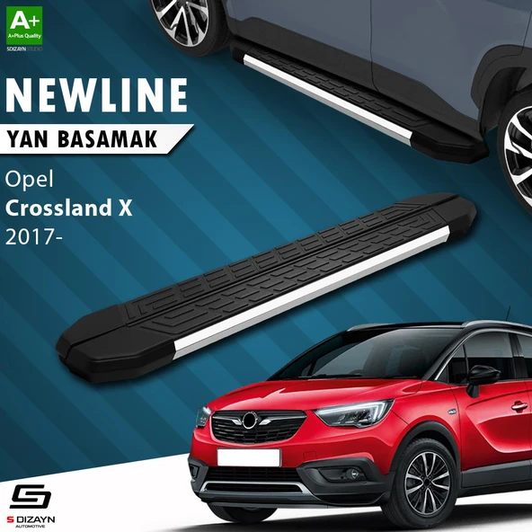 S-Dizayn Opel Crossland X NewLine Krom Yan Basamak 173 Cm 2017 Üzeri A+ Kalite ürün görseli