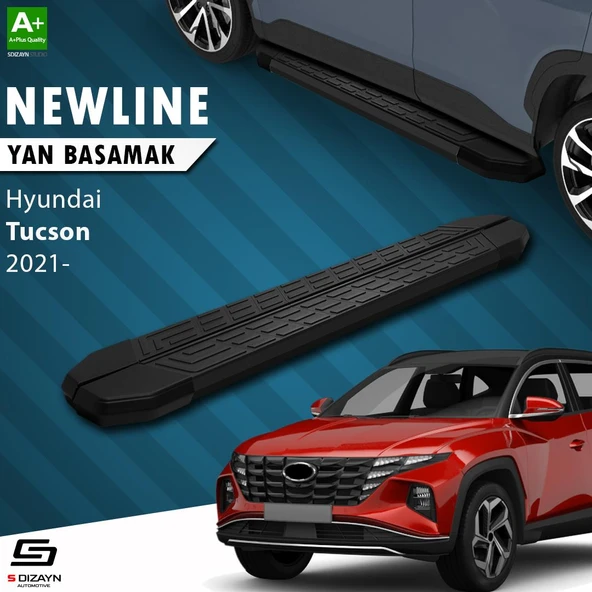 S-Dizayn Hyundai Tucson 4 NewLine Siyah Yan Basamak 173 Cm 2021 Üzeri A+ Kalite ürün görseli