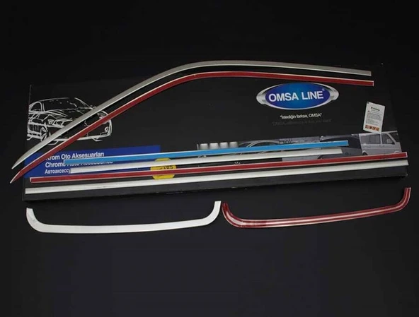 OMSA VW T5 Transporter Krom Cam Çerçevesi 14 Parça Tek Sürgü Uzun Şase 2003-2014 Arası - Resim 2