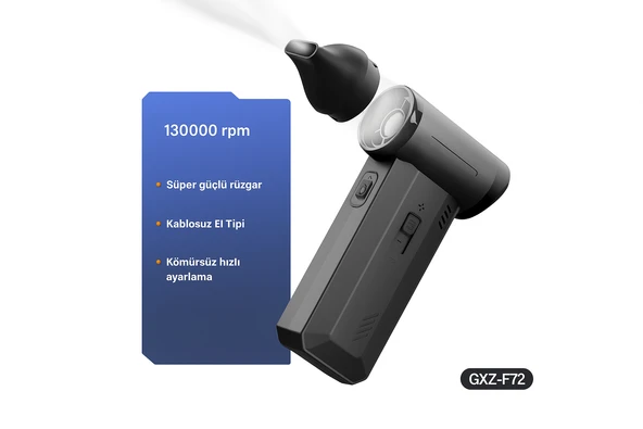 Elektrikli Hava Toz Alma Cihazı, 130000 RPM Basınçlı Hava Toz Alma Cihazı Araba  Bilgisayar Klavyesi - 2