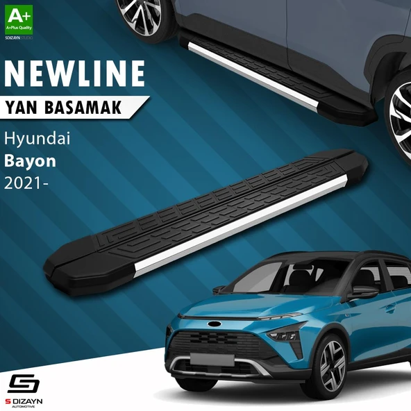S-Dizayn Hyundai Bayon NewLine Krom Yan Basamak 173 Cm 2021 Üzeri A+ Kalite ürün görseli