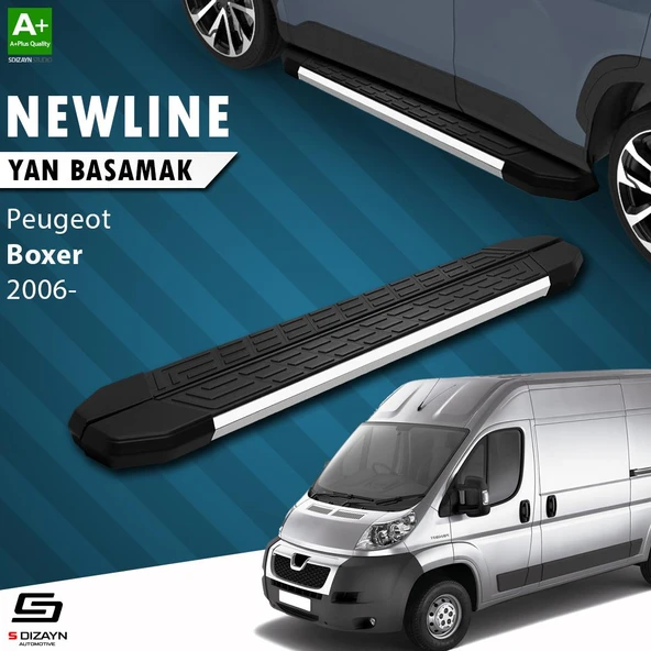 S-Dizayn Peugeot Boxer 3 Kısa Şase NewLine Krom Yan Basamak 203 Cm 2006 Üzeri A+ Kalite ürün görseli