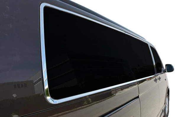 OMSA VW T5 Transporter Krom Cam Çerçevesi 14 Parça Tek Sürgü Uzun Şase 2003-2014 Arası - Resim 6