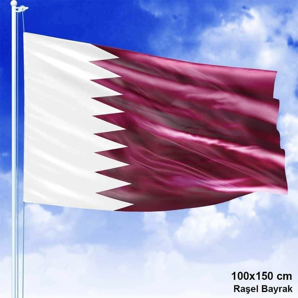 Qatar - Katar Bayrağı 100x150 cm -1x1,5m - Raşrel Kumaş ürün görseli 1