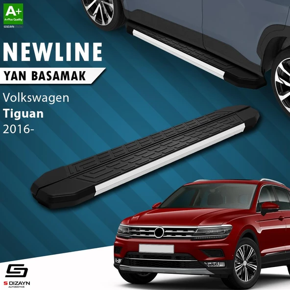 S-Dizayn VW Tiguan 2 NewLine Aluminyum Yan Basamak 173 Cm 2016-2024 A+ Kalite ürün görseli