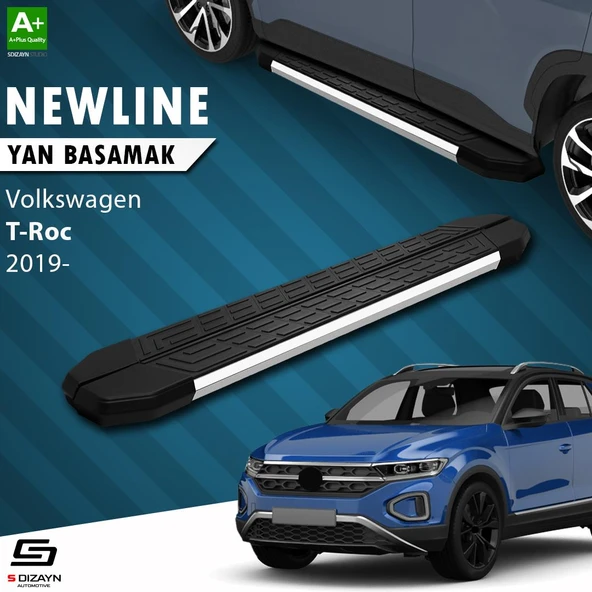 S-Dizayn VW T-Roc NewLine Krom Yan Basamak 173 Cm 2019 Üzeri A+ Kalite ürün görseli