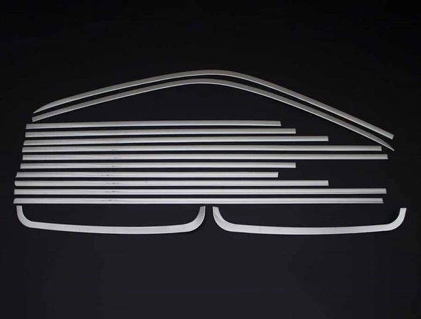 OMSA VW T5 Transporter Krom Cam Çerçevesi 14 Parça Tek Sürgü Uzun Şase 2003-2014 Arası ürün görseli