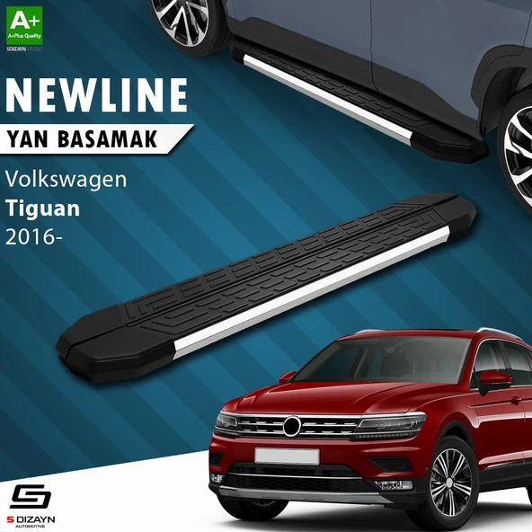 S-Dizayn VW Tiguan 2 NewLine Krom Yan Basamak 173 Cm 2016-2024 A+ Kalite ürün görseli