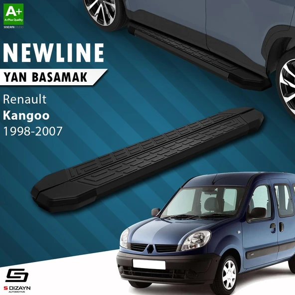 S-Dizayn Renault Kangoo NewLine Siyah Yan Basamak 183 Cm 1998-2007 A+ Kalite ürün görseli