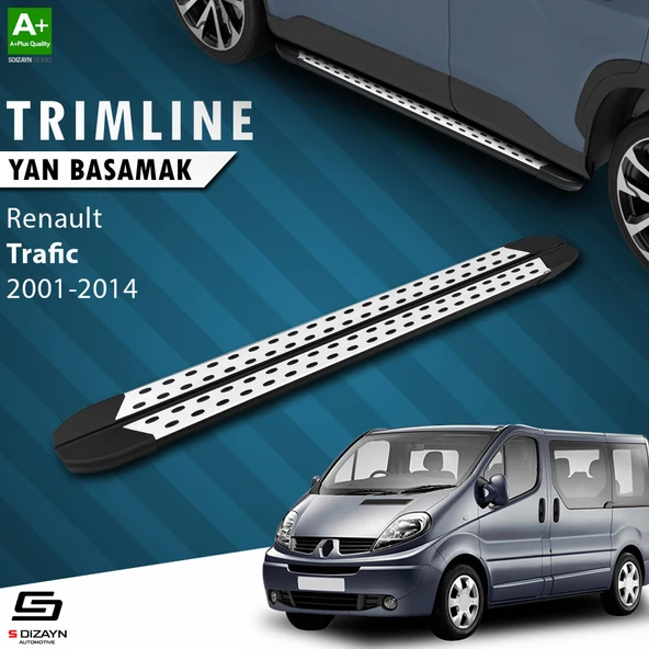 S-Dizayn Renault Trafic 2 Kısa Şase TrimLine Gri Yan Basamak 230 Cm 2001-2014 A+ Kalite ürün görseli