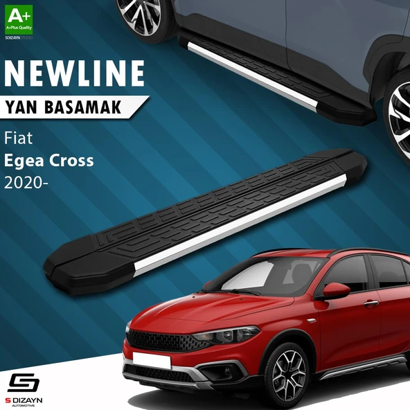 S-Dizayn Fiat Egea Cross NewLine Krom Yan Basamak 183 Cm 2020 Üzeri A+ Kalite ürün görseli