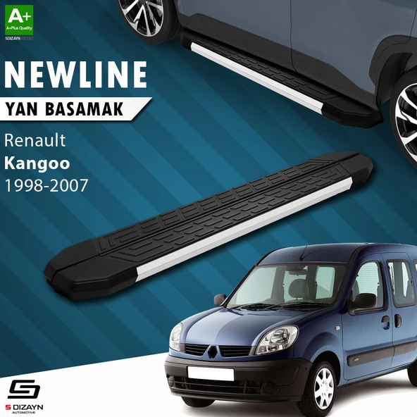 S-Dizayn Renault Kangoo NewLine Aluminyum Yan Basamak 183 Cm 1998-2007 A+ Kalite ürün görseli