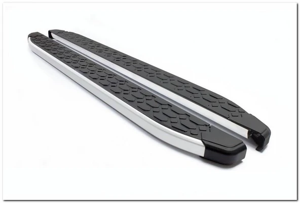 Omsa Line Fiat Scudo 2022 Sonrası Kısa Şasi Blackline Mat Alüminyum Alınlı Yan Basamak ürün görseli