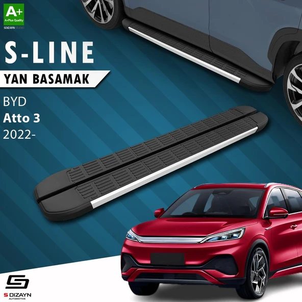 S-Dizayn BYD Atto 3 S-Line Aluminyum Yan Basamak 193 Cm 2022 Üzeri ürün görseli