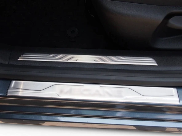 OMSA Renault Megane 4 HB/Sedan Krom İç Kapı Eşiği 2 Parça 2016-2020 Anrası - Resim 3