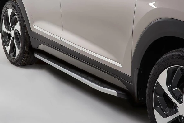 Omsa Line Renault Kangoo 2021 Sonrası Uzun Şasi Proside Mat Alüminyum Alınlı Yan Basamak - Resim 5