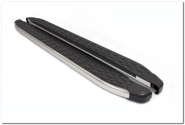 Omsa Line Ford Tourneo Courier 2023 Sonrası Blackline Krom Alınlı Yan Basamak ürün görseli