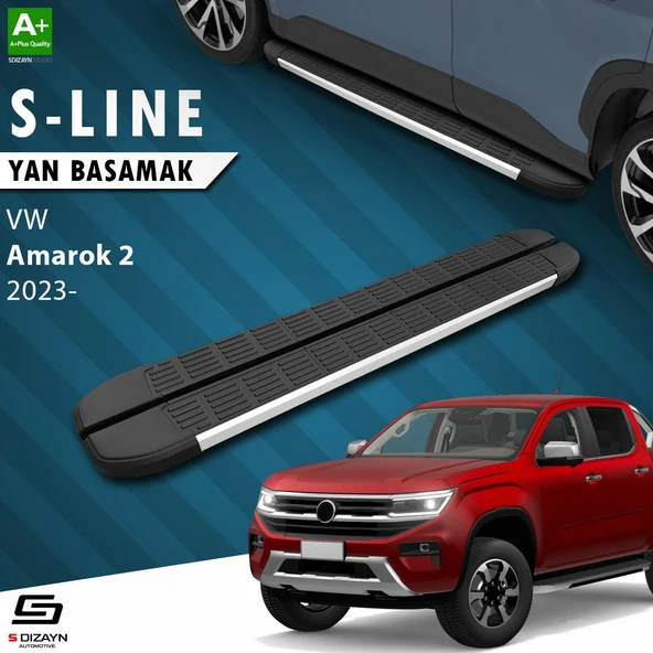 S-Dizayn VW Amarok 2 S-Line Aluminyum Yan Basamak 203 Cm 2023 Üzeri A+ Kalite ürün görseli