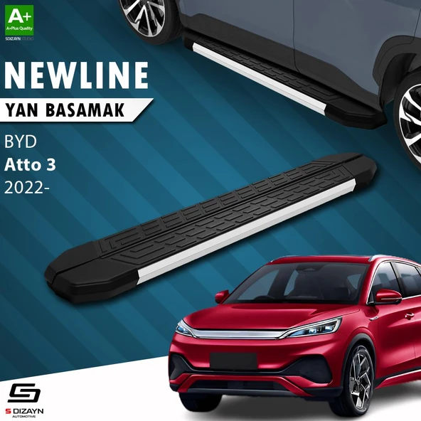 S-Dizayn BYD Atto 3 NewLine Aluminyum Yan Basamak 193 Cm 2022 Üzeri ürün görseli