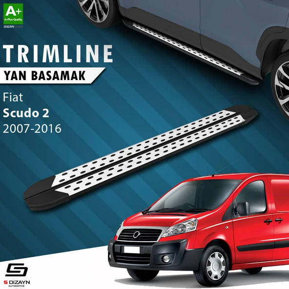 S-Dizayn Fiat Scudo 2 Kısa Şase TrimLine Gri Yan Basamak 220 Cm 2007-2016 ürün görseli
